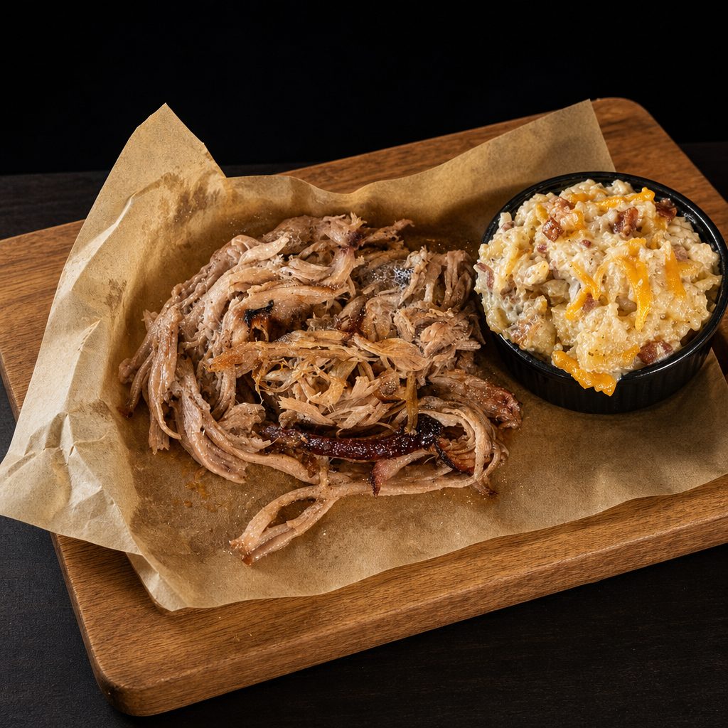 1/2lb Honey Pulled Pork.