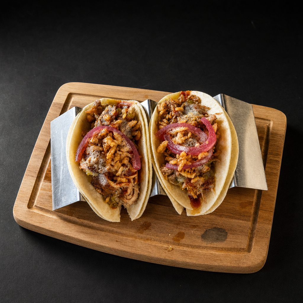 BBQ Pork Tacos.