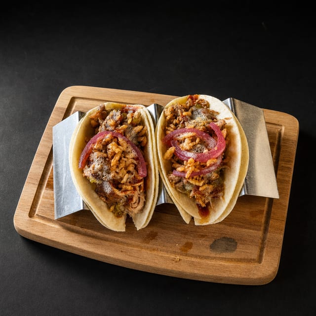 BBQ Pork Tacos.
